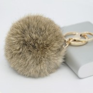 POMPON FUTRZANY Brelok Futro Futerko ZAWIESZKA