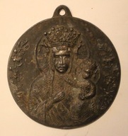 MATKA BOSKA z DZIECIĄTKIEM - STARY MEDAL, MEDALIK z PRZYWIESZKA, 95 GRAM
