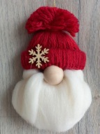 Ozdoby świąteczne choinkowe z makramy - handmade