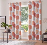 15214 ZASŁONY ZACIEMNIAJĄCE WZÓR KOŁA KOMPLET 2 SZT 130 X 225