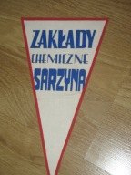 ZAKŁADY CHEMICZNE SARZYNA XX lecie proporczyk