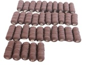 Zestaw 35 nici do szydełkowania a la kordonek, brązowe nici zdobnicze