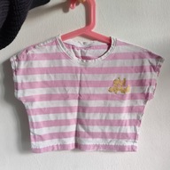 Top w paski CoccodriIIo 116 122 koszulka na lato Girl Squad markowy (359)