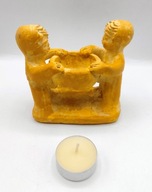 Ludzie w rytualnym Kręgu świecznik / figurka z terakoty - Peru