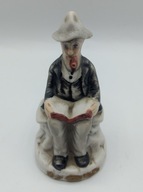 strzec czytający książkę fajna figurka, STARA