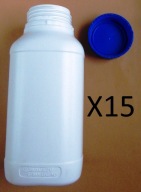 15X BUTELKA plastikowa PEHD biała 2l 2000ml 15szt POJEMNIK PE-HD 1,3kg