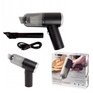 ODKURZACZ RĘCZNY SAMOCHODOWY BEZPRZEWODOWY MOCNY AKUMULATOROWY + KOŃCÓWKI