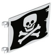 Lego Piraci - Flaga 6 x 4,Czaszka - Baracuda, Pirates