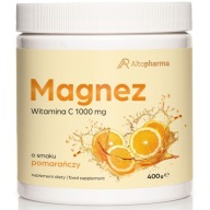MAGNEZ w proszku Pomarańczowy 400g WITAMINA C Stres Zmęczenie Cytrynian