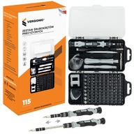 Zestaw śrubokrętów wkrętaków precyzyjne końcówki bity torx w etui 115w1