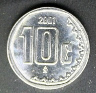 STARA MONETA DO KOLEKCJI MEKSYK 10 CENT 2001