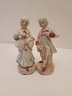 FIGURKA PORCELANOWA 2 SZTUKI DO GABLOTY ANGIELSKIE