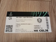 Używany bilet NK Celje - Legia Warszawa - 6.11.2025