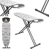 DESKA DO PRASOWANIA STANDARDOWA SKŁADANA Z UCHWYTEM NA ŻELAZKO 120 X 38 CM