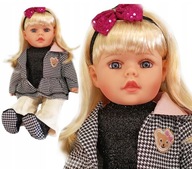 LALKA BOBAS JAK ŻYWA DUŻA MIĘKKA INTERAKTYWNA MÓWI ŚPIEWA 2 JĘZYKI UCZY