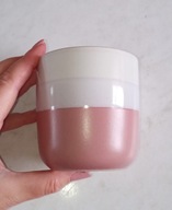 KUBEK Z KAMIONKI BEZ UCHEM W PASKI RÓŻOWY