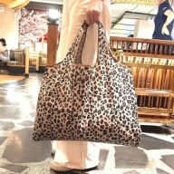 Large Capacity Leopard Print Hand Shopping Bag Wom