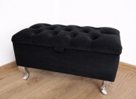Ławka pufa puf otwierana 60x30 schowek pojemnik kufer glamour siedzisko