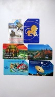 Zestaw kart tlf magn.6 szt,stan b.dobry