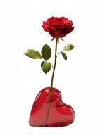 Walentynkowy szklany wazon w kształcie serca walentynki, serce