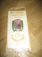 MZKS DĄBROWA w DĄBROWIE GÓRNICZEJ 70 lat sponsorzy proporczyk