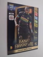 Karta panini autograf PSV Eindhoven Fifa 365 Johan Bakayoko Fans' Favourite