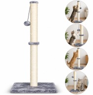 DRAPAK DLA KOTA WYSOKI WYSOKI WYGODNE LEGOWISKO ZABAWKA PIŁKA NA GUMCE 74CM
