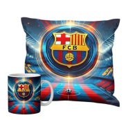 Poduszka i kubek FCB Barcelona dla fanów piłki