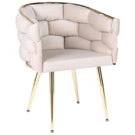 Krzesło Velaco welur beżowy 1 szt.