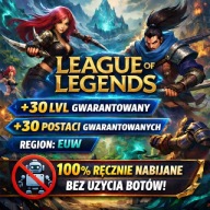 KONTO LEAGUE OF LEGENDS LOL | 30 LVL | 30 POSTACI | NABITE RĘCZNIE | EUW