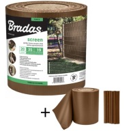 TAŚMA SIATKA OGRODZENIOWA 19X35 BRĄZ OGRODOWA DZIAŁKOWA 20 KLIPSÓW GRATIS