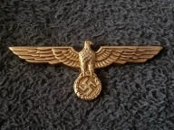 Odznaka z czapki KM Kriegsmarine alpaka złocona Niemcy oryginał