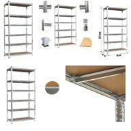 REGAŁ METALOWY 222x90x40 CM MAX 150 KG NA PÓŁKĘ DO GARAŻU SPIŻARNI PIWNICY