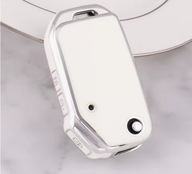 Biało-srebrne etui na kluczyk KIA Cerato Ceed Forte Sportage - 3 przyciski