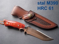 Nóż myśliwski stal M390 BOHLER bushcraft HRC61 survival taktyczny EDC