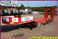 Naczepa niskopodłogowa DMC 70 T / 4 osiowa / Dł 9,60m / osie skrętne / PTO!