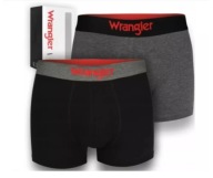 Bokserki męskie WRANGLER 2-pack rozmiar XL czarne/szare