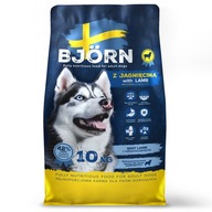 PREMIUM SUCHA KARMA DLA PSA BJÖRN Z JAGNIĘCINĄ 42% MIĘSA 10KG BEZ GMO