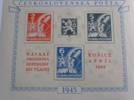 Czechosłowacja - Powrót Prezydenta do władzy - Mi. bl.6 **