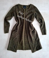 Sweter w odcieniach zieleni z dodatkiem wełny moherowej roz. S