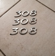 Emblemat Napis Peugeot 308 tył klapa
