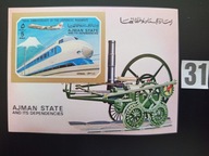 Kolej , Ajman MNH cięty