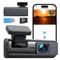 IZEEKER Kamera samochodowa 2,5K WiFi Dashcam, mini kamera samochodowa 1440P