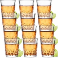 KIELISZKI DO SHOTÓW 12 SZTUK ZE SZKŁA KRYSZTAŁOWEGO GRUBE SZKŁO 55ML