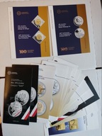 Foldery NBP cała emisja z 2024 roku do monet 21 szt język angielski