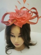 FASCYNATOR KAPELUSZ ANGIELSKI STROIK ASCOT KOKARDA