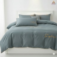 Elegancka Pościel Mikrofibra z HAFTEM 200x220 + Poszewki 70x80