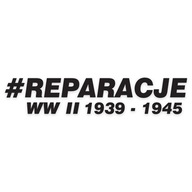 Naklejka REPARACJE WW II 1939-1945 DRUGA WOJNA ŚWIATOWA od GravArt
