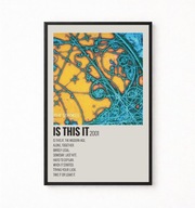 Plakat A4 z ramką THE STROKES "IS THIS IT" 21x29,7cm