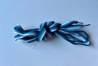 sznurówki niebieskie ombre paski sznurowadła 134cm